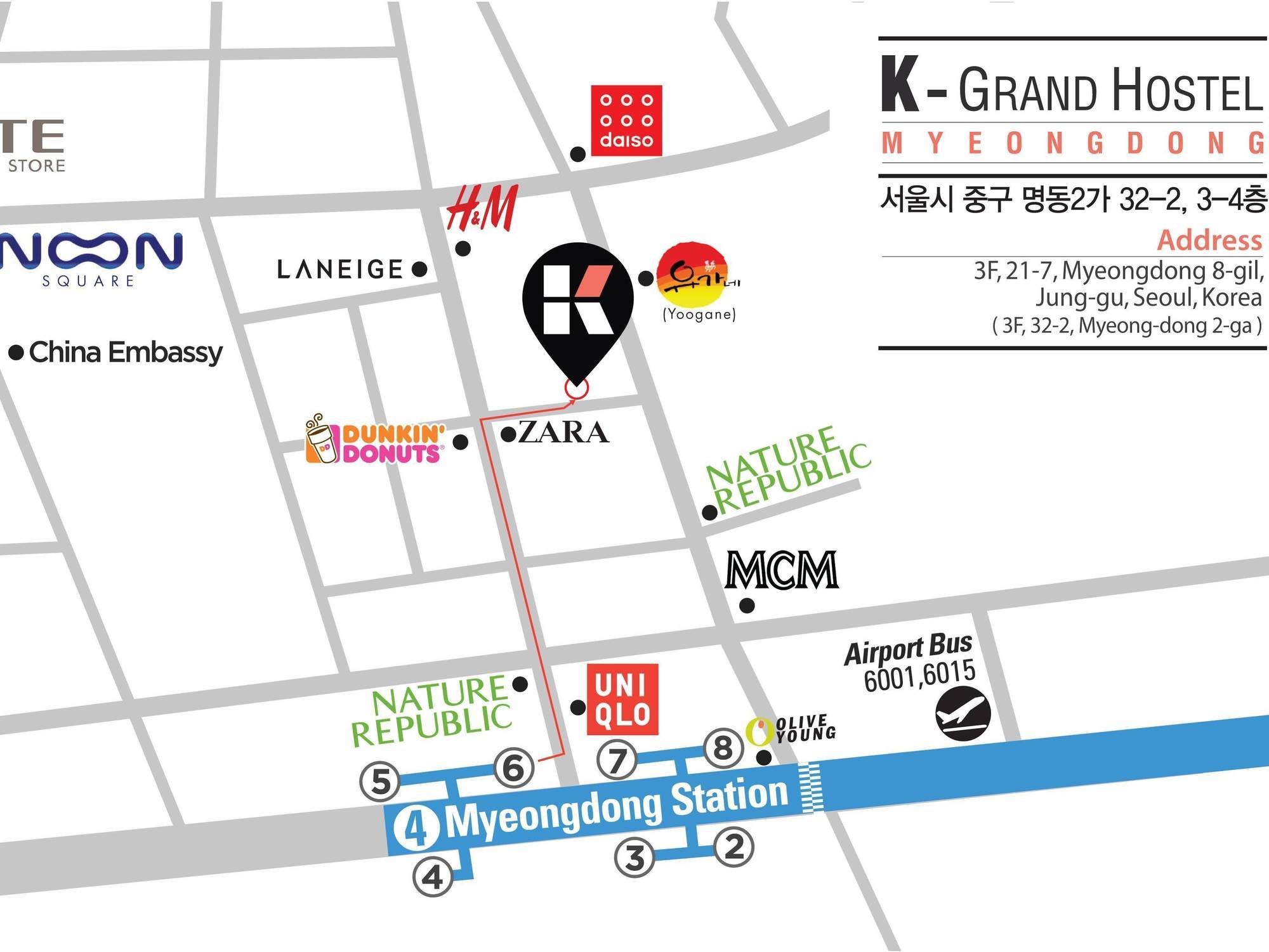 Oyo Hostel Myeongdong 1 Сеул Екстериор снимка